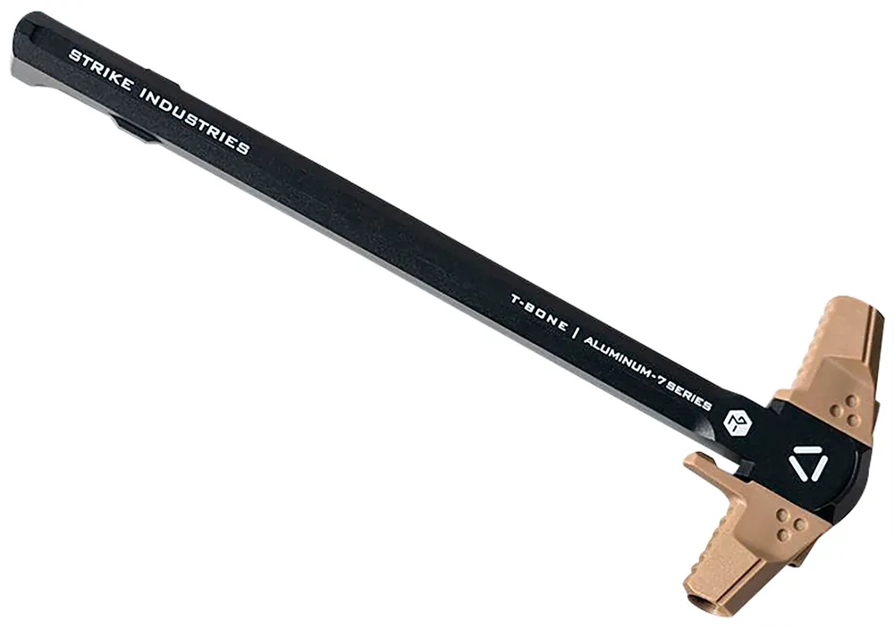 Strike Industries T-Bone Charging Handle .223/5.56x45mm Nato Flat Dark Earth Polymer Handles Aluminum Shaft for AR-15