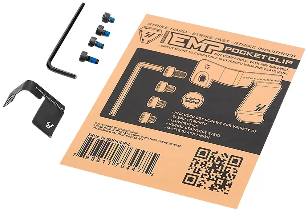 Strike Industries Magazine Pocket Clip for SI EMP Mag Extension Left Hand