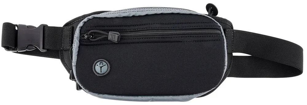 Galco Fastrax PAC Waistpack Waist Up To 50" Black/Gray Neoprene/Nylon S&W M&P Shield Plus/Colt 1911 3" Ambidextrous Hand