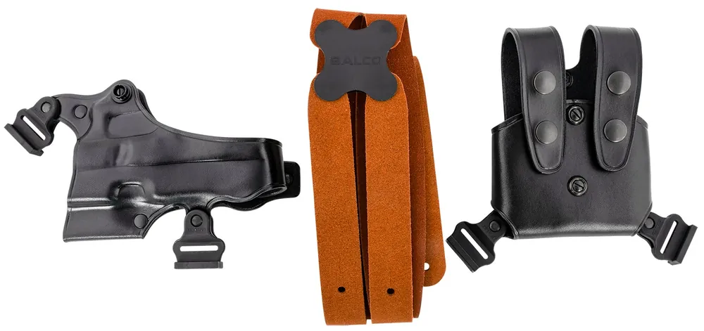 Galco Jackass Rig Black Leather Fits Glock 22 Gen2-5/17/19 Gen1-5 RH