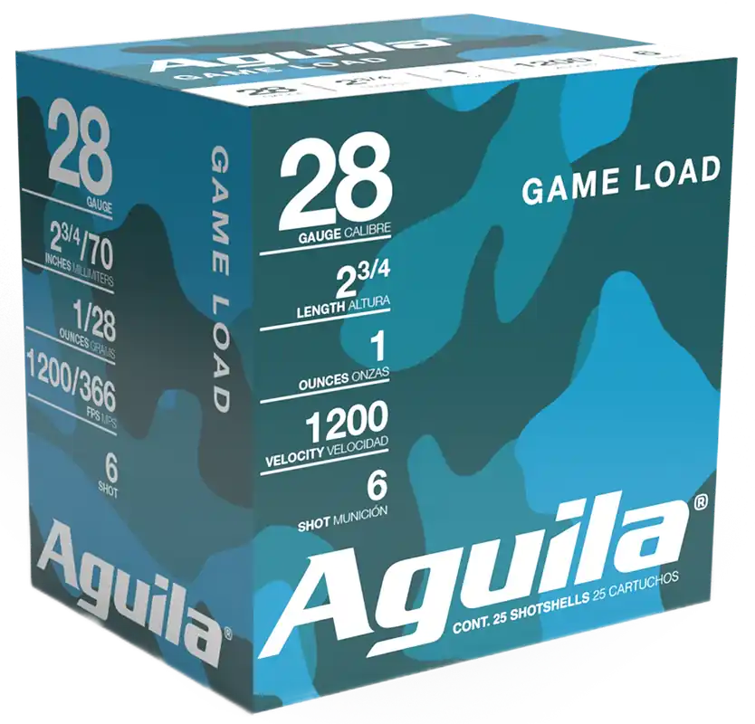 Aguila Birdshot Standard Velocity 28 Gauge 2.75" 1 oz 6 Lead Shot 25 Shells Per Box