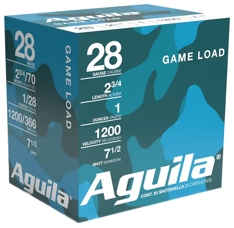 Aguila Birdshot Standard Velocity 28 Ga 2.75" 1 oz 7.5 Lead Shot 25 Shells Per Box