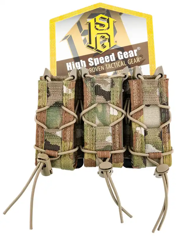 High Speed Gear TACO Mag Pouch Triple MultiCam & MOLLE Mount Pistol