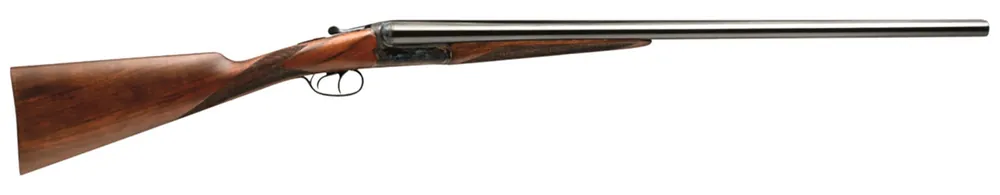 Dickinson 410 Gauge with 26" Black Barrel, 3" Chamber, 2rd Capacity, Color Case Hardened Metal Finish, Oil Turkish Walnut Stock & Double Trigger Right Hand (Full Size)