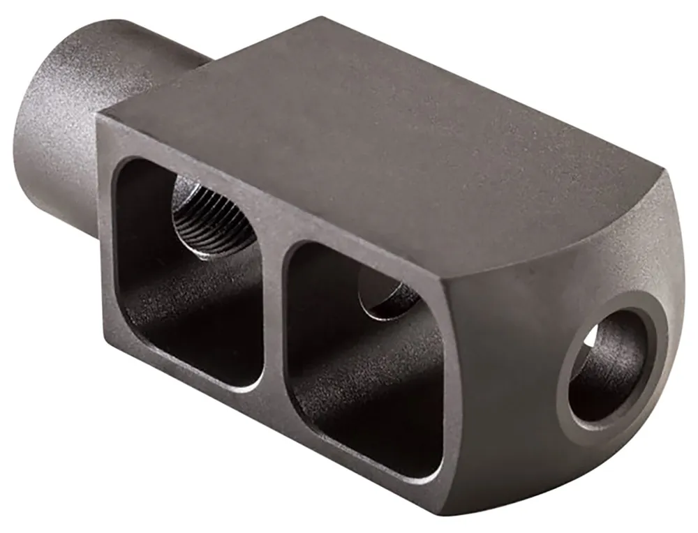 Alexander ArmsTank Muzzle Brake Kit Black Steel with 49/64-20 tpi Threads 3.50" OAL 1.50" Diameter for 50 Beowulf