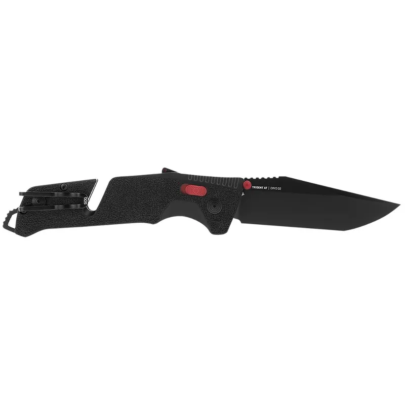 S.O.G. Trident AT 3.70" Folding Tanto Plain TiNi Cryo D2 Steel Knife