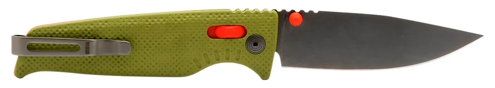 S.O.G Altair XR 3.20" Folding Plain Bead Blasted Cryo CPM 154 SS Blade/ Field Green w/Stone Blue Accents GRN Handle