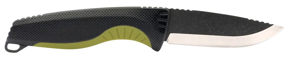 S.O.G Aegis FX 3.70" Fixed Plain Satin 4116 Krupp SS Blade Black w/Moss Green Accents GRN Handle
