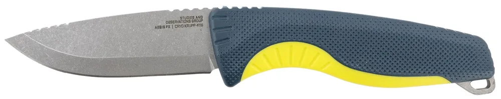 S.O.G Altair FX 3.40" Fixed Plain Bead Blasted Cryo CPM 154 SS Blade Canyon Red GRN Handle