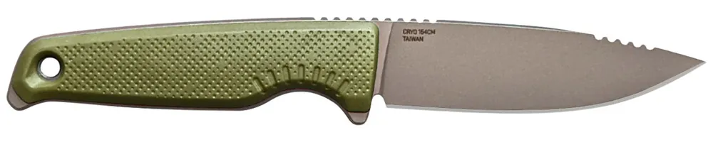 S.O.G Altair FX 3.40" Fixed Plain Satin TiNi Cryo CPM 154 SS Blade Field Green GRN Handle
