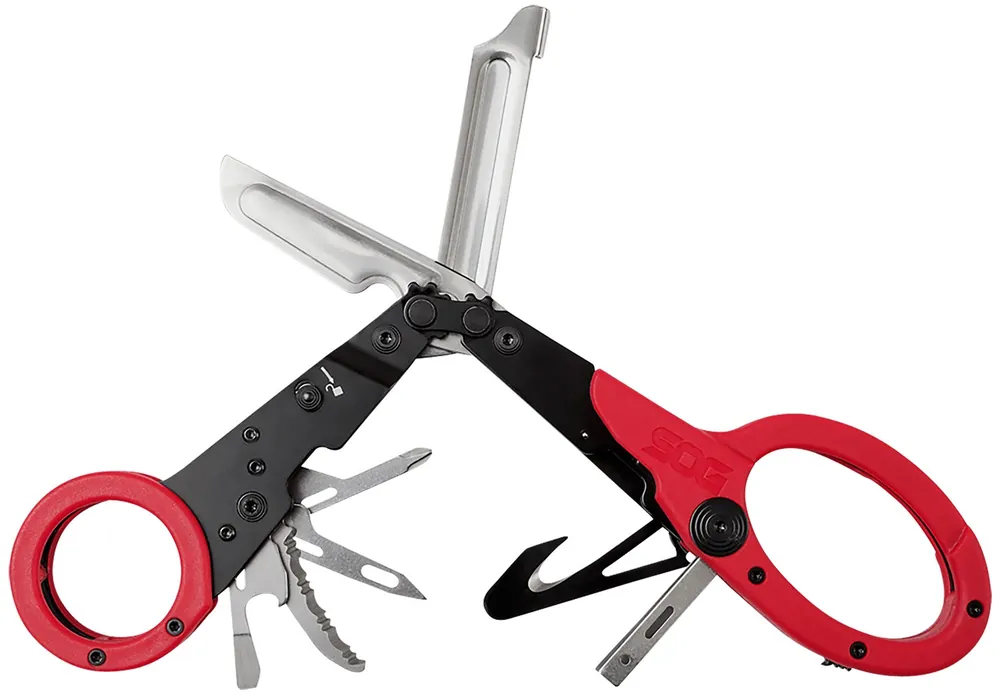 S.O.G Parashears 3Cr13 Stainless Steel Red GRN/SS
