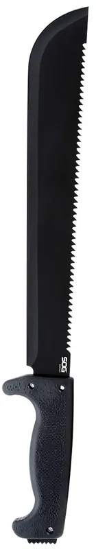 SOGfari 13" Black Powder Coated 3Cr13MoV SS Blade Black Kraton Handle 19" Long Includes Sheath