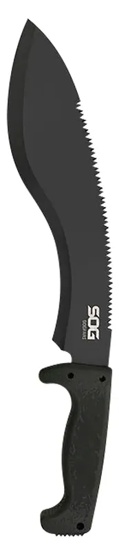 SOGfari 12" Black Hardcased 3Cr13MoV SS Blade Black Kraton Handle 18" Long Includes Sheath