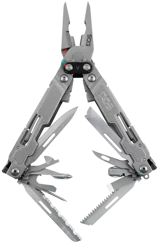 PowerAccess Deluxe Stone Washed Stainless Steel w/Sheath