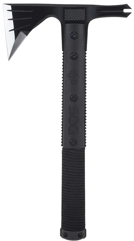Survival Hawk 3" Blade 2Cr13MoV SS Blade Black w/Reflective Paracord GRN Handle 12.10" Long Tomahawk