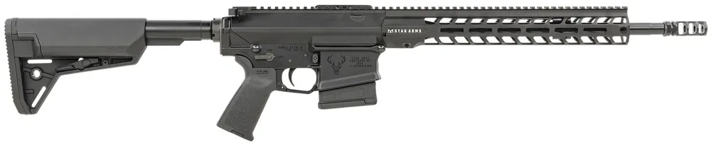 Stag Arms Stag 10 .308 Win Rifle 10+1 16" Threaded Barrel w/Comp M-LOK Handguard Alum Rec Adj Syn Stock Black STAG10010342