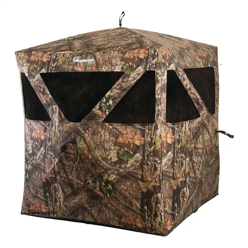 Ameristep Care Taker Run & Gun Ground Blind Hub-Style Mossy Oak Break-Up Country 300 Durashell Plus 65" High 49.50" Long