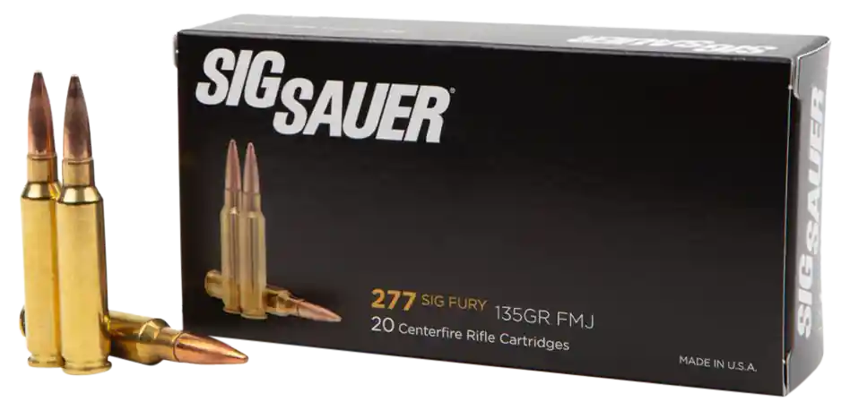 Sig Sauer Elite Ball 277 Sig Fury 135 gr Full Metal Jacket (FMJ) 20 Bx/ 10 Cs