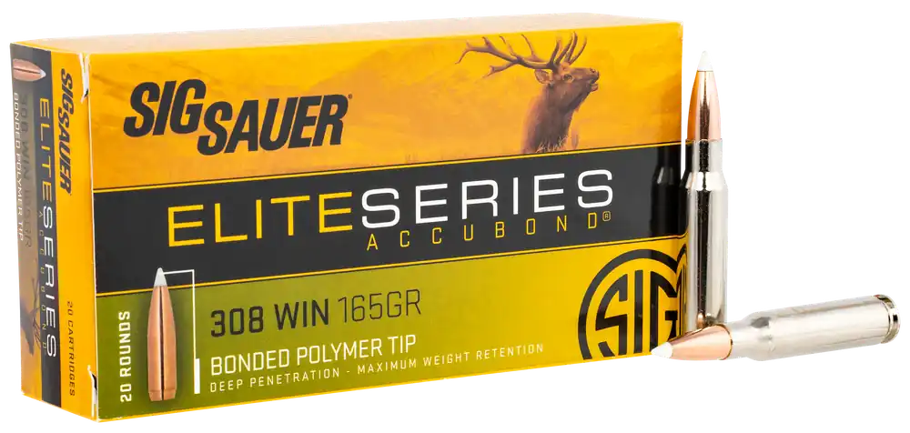 Sig Sauer Elite Hunting 308 Win 165gr AccuBond 20rd Bx/ 10 Cs