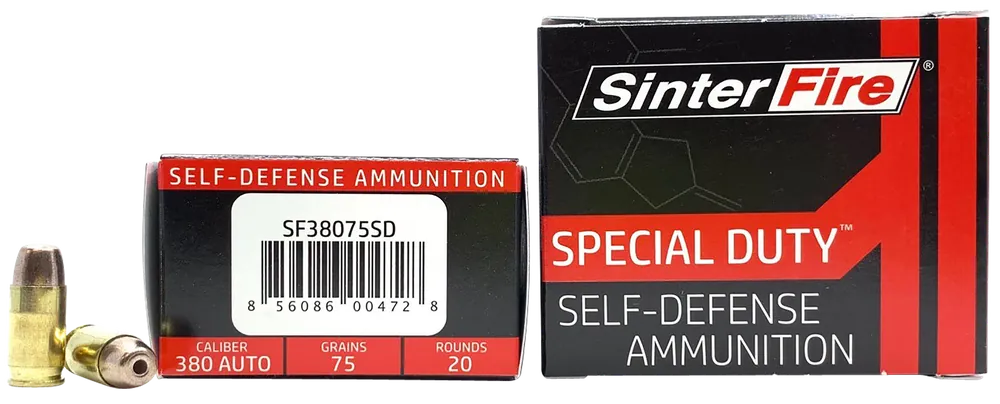 SinterFire Inc Special Duty 380 ACP 75gr HP 20rd Box