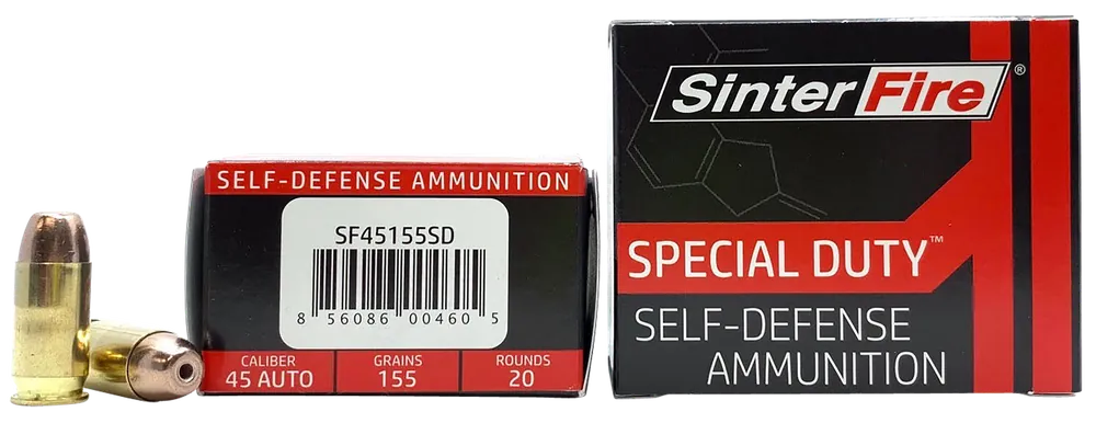 SinterFire Inc Special Duty 45 ACP 155gr HP 20rd Box