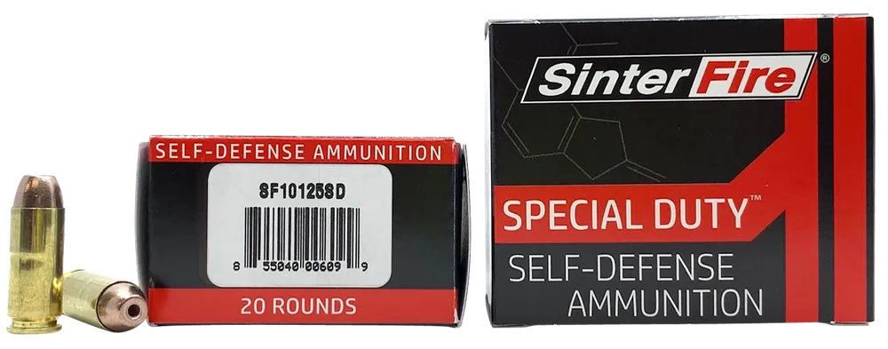 SinterFire Inc Special Duty 10mm Auto 125gr Non-Toxic HP 20rd