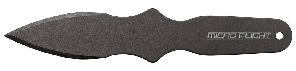 Cold Steel Micro Flight Thrower Fixed Plain Spear Point Black 550C Steel Blade/Handle