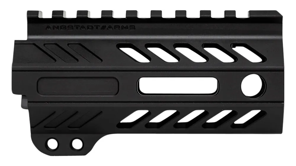 Angstadt Arms Ultra Light Handguard made of Aluminum with Black Anodized Finish, M-LOK Style, Picatinny Rail & 4" OAL for AR-15 Includes Hardware