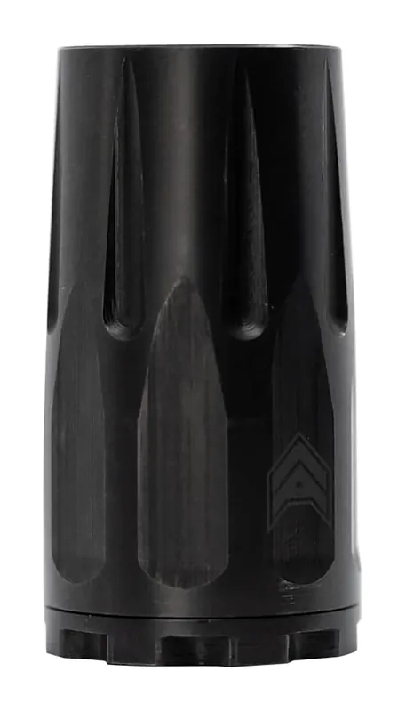 Angstadt Arms Blastwave Blast Shield Black Hardcoat Anodized Steel with 2.50" OAL for 9mm Luger 3-Lug Attachments