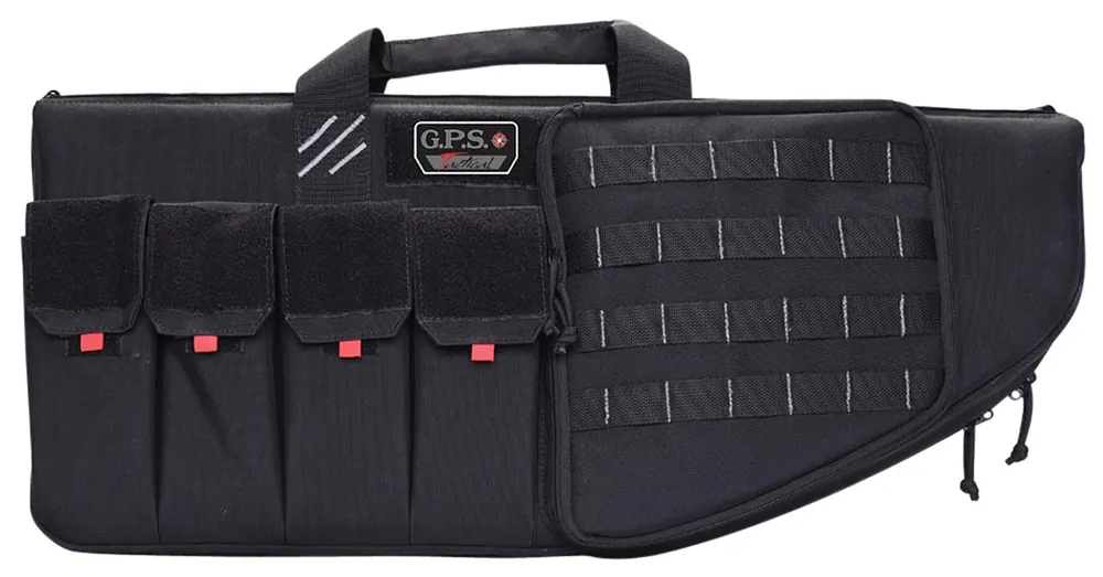 G*Outdoors Tactical AR Case 30 Black 1000D Nylon with Mag & Storage Pockets