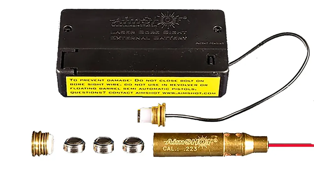AimShot Modular, Bore Sight, 223 Rem, Brass, Includes Batteries