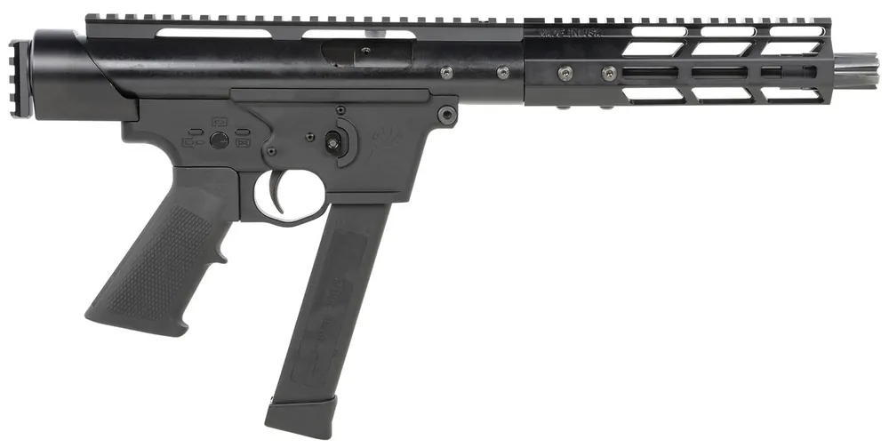 Tactical Superiority Tac-9 9mm 8.50" SS Barrel Alum Lower/Steel Upper M-LOK Handguard Rail Red Dot Sight Black SIATAC09085RD