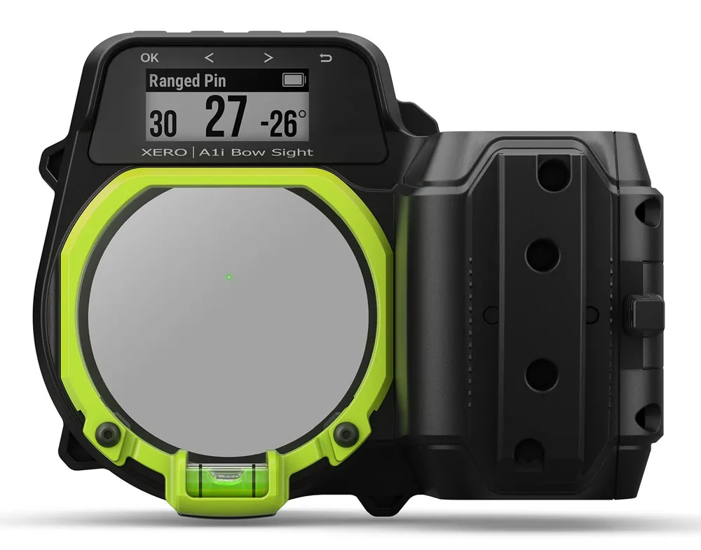 Garmin Xero A1i Bow Sight Black/Green 300 yds Range Left Hand User Compatible With Garmin GPS Devices Features Digital Laser Rangefinder