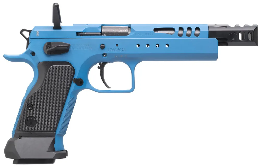 Tanfoglio IFG Domina 9mm Luger Pistol 5.20" Blue TFDOM9