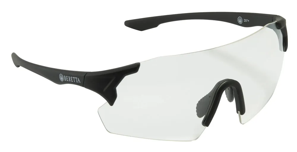 Beretta USA OC061A2854014HUNI Challenge EVO Glasses Clear Lens Black Frame