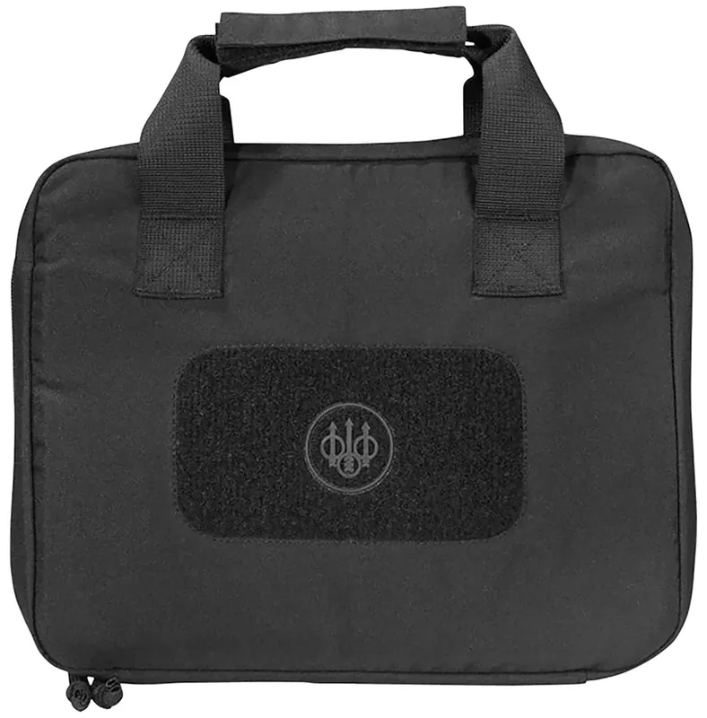 Beretta USA Pistol Case Black 600D Polyester for 1 Handgun with Magazine/Accessory Straps