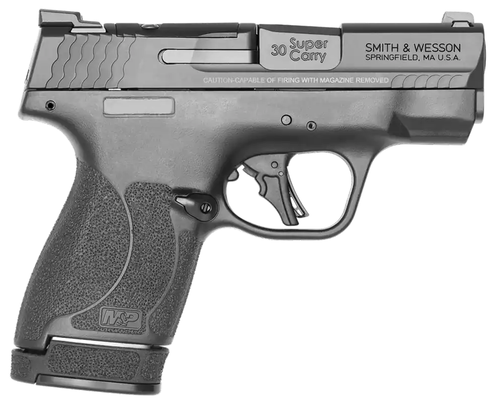 S&W M&P Shield Plus 30 Super Carry 30SC 3.1" 13+1/16+1 Optic Ready Thumb Safety Black 13473