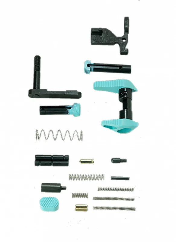 Timber Creek Outdoors Lower Parts Kit Robin‘s Egg Blue Aluminum for AR-15