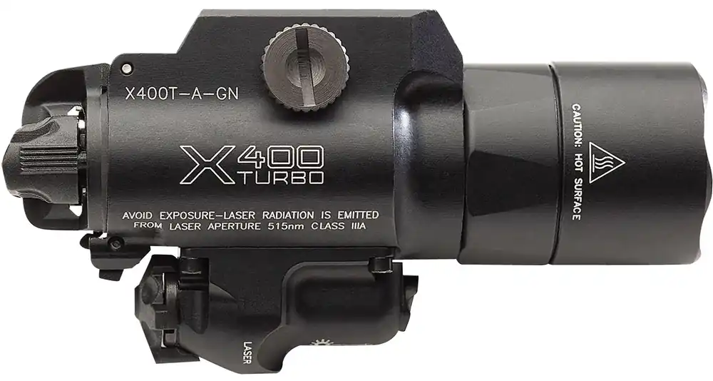 SureFire X400T-A-GN Turbo Weapon Light w/Green Laser