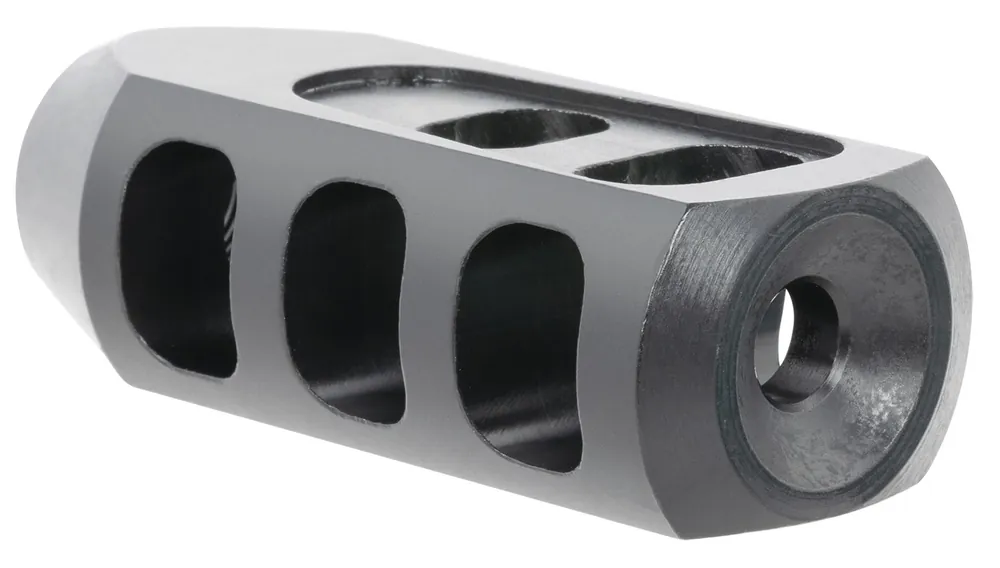 TacFire Tanker Muzzle Brake with 1/2"-28 tpi Threads 2.76" OAL 1.37" Diameter for 5.56x45mm NATO