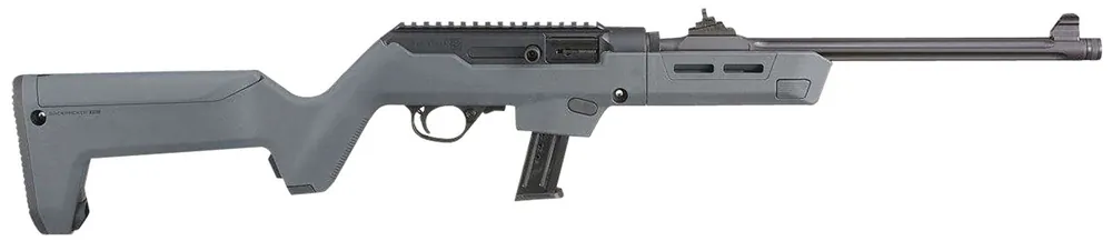 Ruger PC Carbine *State Compliant 9mm Luger Rifle 10+1 16.10" Threaded Barrel, Matte Black Oxide Metal Finish, Stealth Gray Stock, Optics Ready 19134