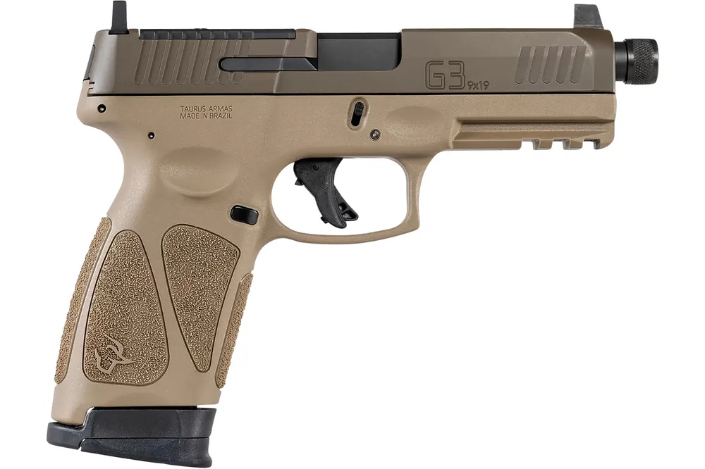 Taurus G3 Tactical 9mm Luger Pistol 4.50" FDE 1-G3P941-TAC10