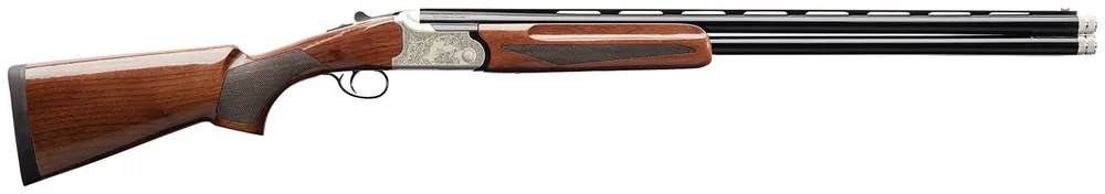 Charles Daly 20 Gauge with 26" Barrel, 3" Chamber, 2rd Capacity, Silver Engraved Metal Finish, Walnut Stock & Single Selective Trigger Right Hand (Full Size)