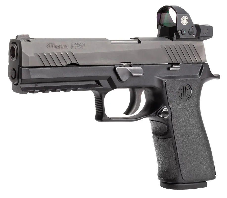 Hogue Wrapter Adhesive Grip with Black Finish & Grain Texture for Sig P320 Full Size with Medium X Series Module