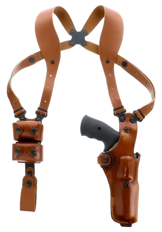 Galco VHS 4.0 Fits Chest Up To 52" Tan Leather Shoulder Colt King Cobra 4" (Pre-2019) Ambidextrous Hand
