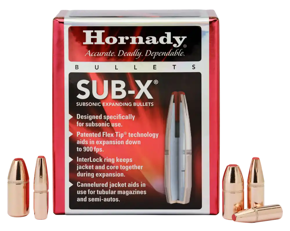 Hornady Sub-X 35Cal 250 gr Subsonic-eXpanding 100 Per Box