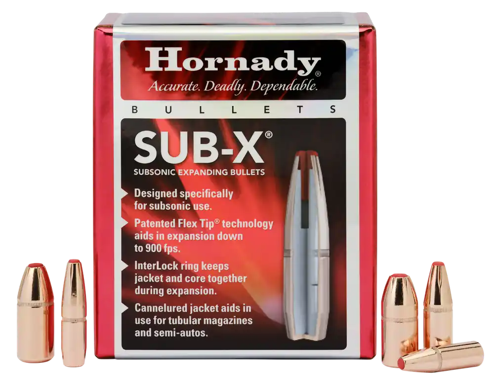 Hornady Sub-X 45 Cal 395 gr Subsonic-eXpanding 50 Per Box