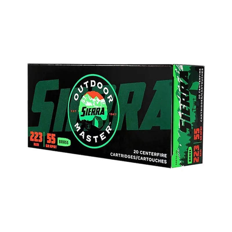 Sierra Outdoor Master 223Rem 55gr HPBT 20rd