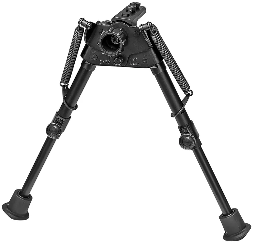 Harris Bipods Swivel BR Self-Leveling, 6-9" Vertical Adjustment, Rotating Legs, M-LOK Rail Attachment