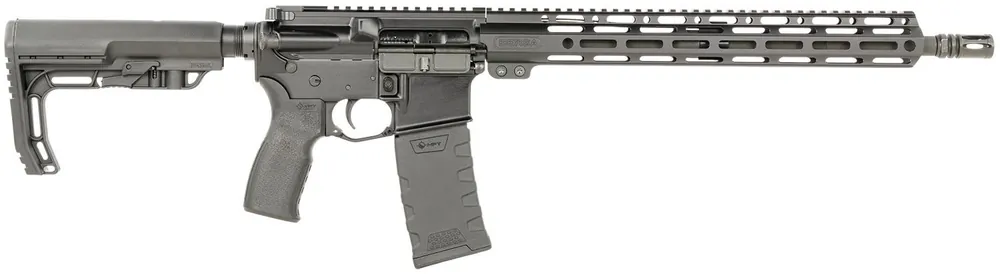 Bersa BAR15 5.56x45mm NATO Rifle 30+1 16" Barrel, A2 Flash Hider, MFT 6 Position Minimalist Stock, 15" M-LOK Handguard, Manual Safety, Optics Ready BAR15RMFT